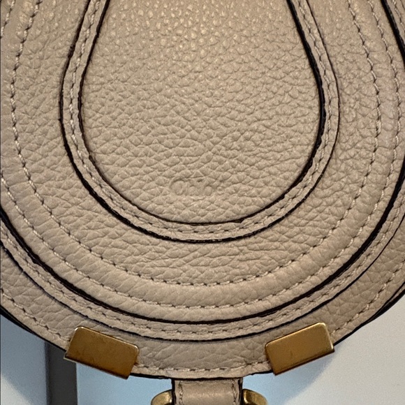 Chloe Marcie Bag - Nano Size in Beige, gold hardware with dusty. EUC leather - Picture 4 of 16